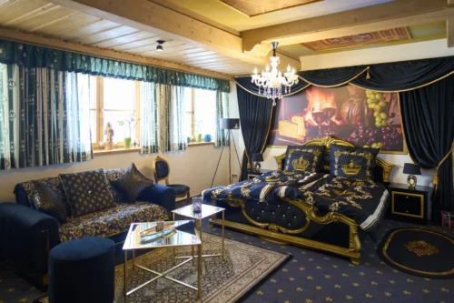 Beispielzimmer einer Wildgrün Lodge in Pfronten